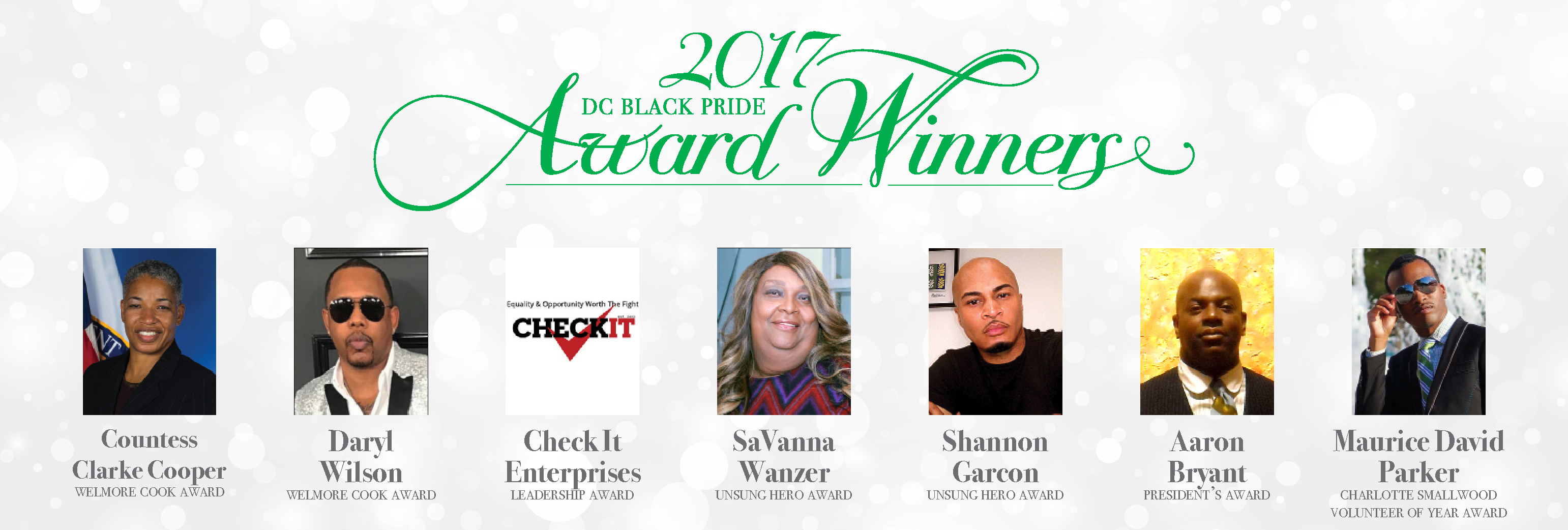 DC Black Pride Award Winners