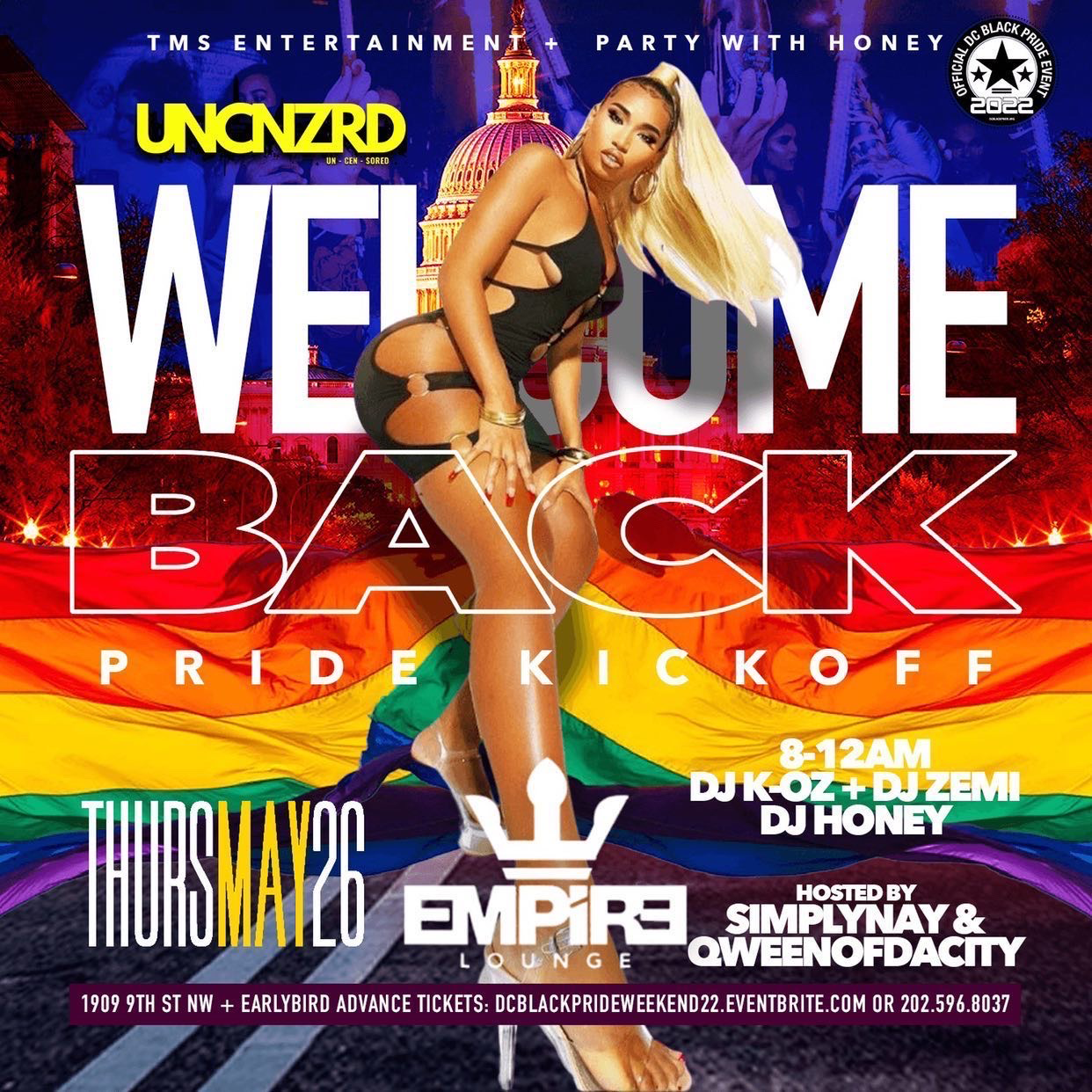 Welcome Back Pride Kickoff (UNCNZRD)