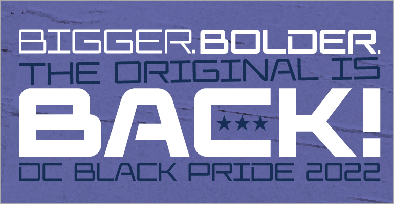 DC Black Pride 2022 theme mark